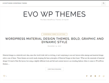 Tablet Screenshot of evowpthemes.net